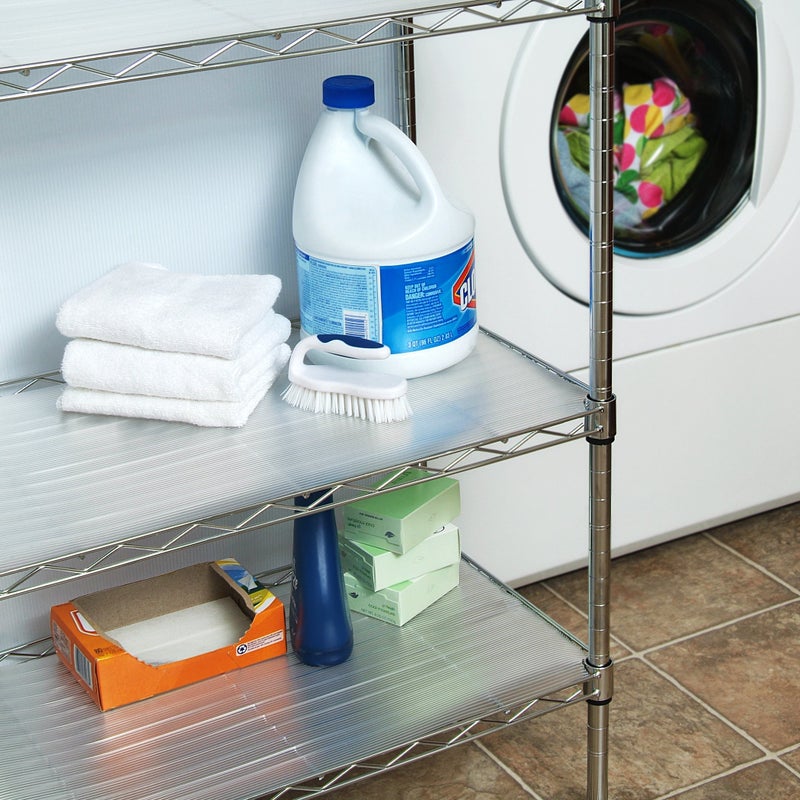 Con-Tact Brand Premium Plus Non-Adhesive Shelf Liner, Heavy Duty and Multi-functional Drawer Liner, Protect and Organize, 16-inches x 4-feet, Ribbed Clear, Pack of 6 Rolls - Image 4